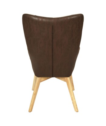 Fauteuil Helsinki Patchwork Marron les muscles