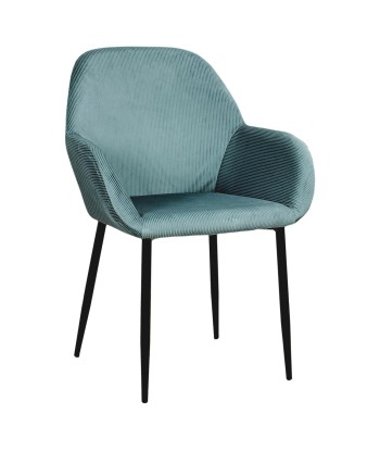 Fauteuil En Velours Giulia Bleu Canard offre 