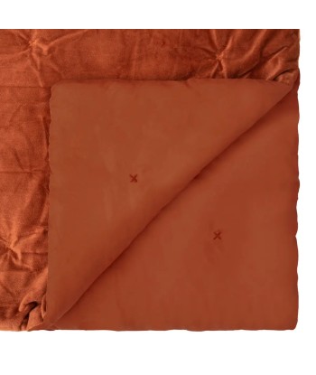 Dessus De Lit Baklo En Velours 240x260 Terracotta Comparez et commandez 