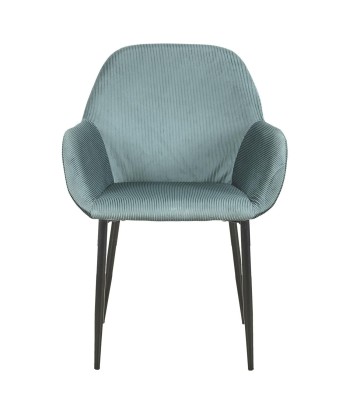 Fauteuil En Velours Giulia Bleu Canard offre 