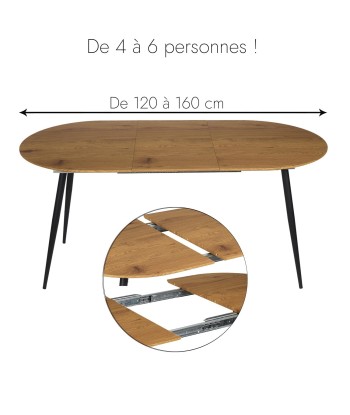 Table à manger Extensible Marron de la marque