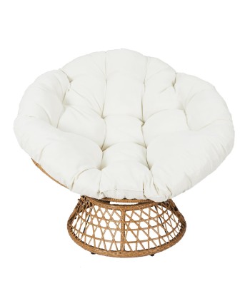 Fauteuil Cancun Coussin Blanc ou a consommer sur place