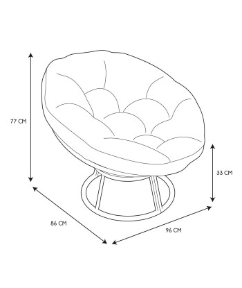 Fauteuil Cancun Coussin Blanc ou a consommer sur place