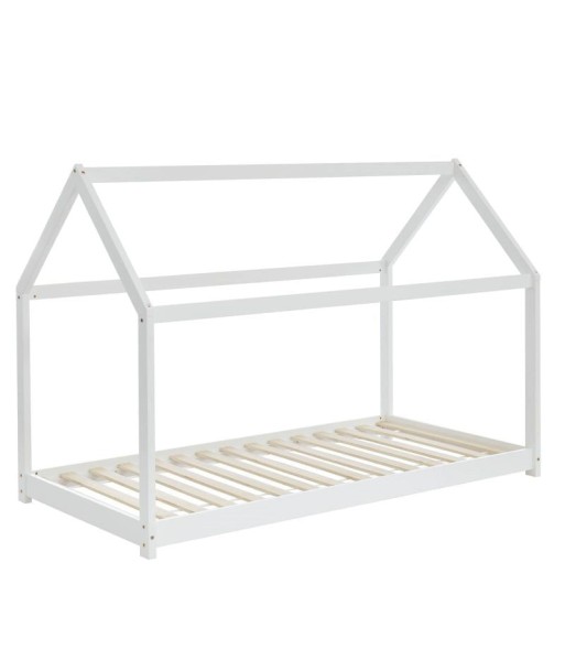 Lit Enfant Cabane TINY Sommier Inclus Blanc 90x190 prix