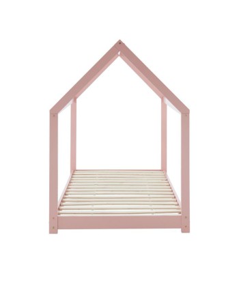 Lit Enfant Cabane TINY Sommier Inclus Rose 90x190 Toutes les collections ici