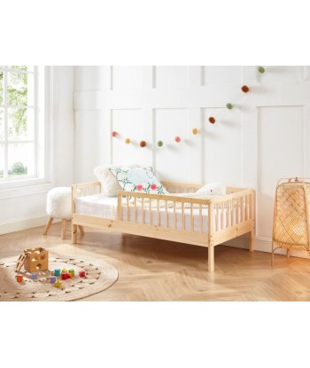 Lit Enfant LOU Pin Massif Sommier Inclus Naturel 70x140 JUSQU'A -70%! 