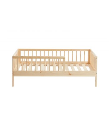 Lit Enfant LOU Pin Massif Sommier Inclus Naturel 70x140 JUSQU'A -70%! 