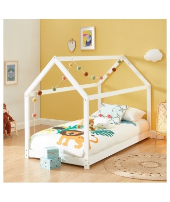 Lit Enfant Cabane TINY Sommier Inclus Blanc 70x140 Comment ça marche