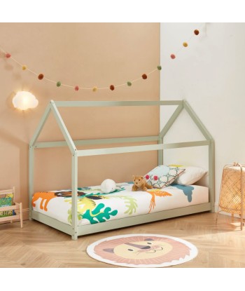 Lit Enfant Cabane TINY Sommier Inclus Vert 90x190 offre 