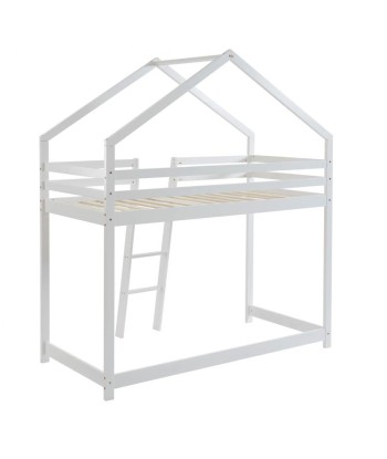 Lit Mezzanine TINY Sommier Inclus Blanc 90x190 le concept de la Pate a emporter 