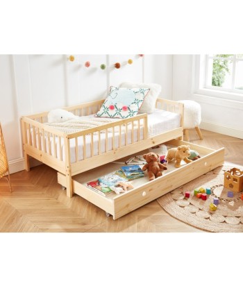 Lit Enfant LOU Avec Tiroir Sommier Inclus Beige 70x140 vente chaude votre 