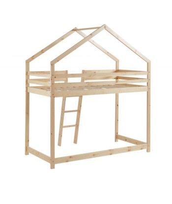 Lit Mezzanine TINY Sommier Inclus Naturel 90x190 meilleur choix