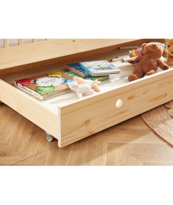 Lit Enfant LOU Avec Tiroir Sommier Inclus Beige 70x140 vente chaude votre 