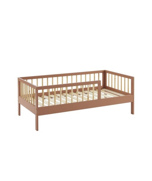 Lit Enfant LOU Sommier Inclus Terracotta 70x140 français