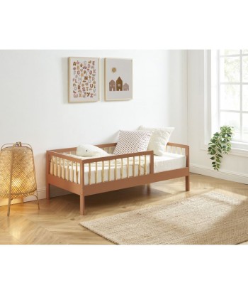 Lit Enfant LOU Sommier Inclus Terracotta 70x140 français