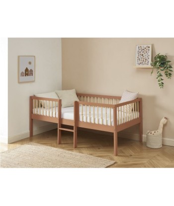 Lit Enfant Surélevé LOU Pin Massif Terracotta 90x190 outlet