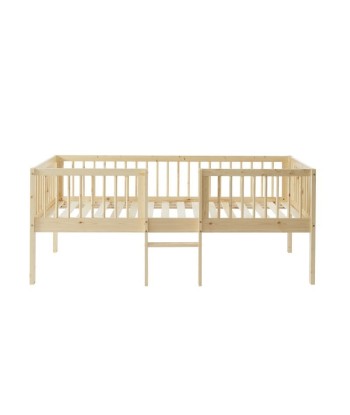 Lit enfant surélevé LOU pin massif Beige 90x190 outlet