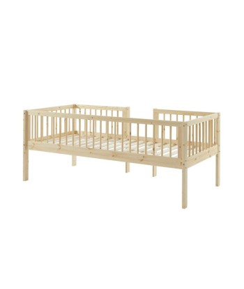 Lit enfant surélevé LOU pin massif Beige 90x190 outlet