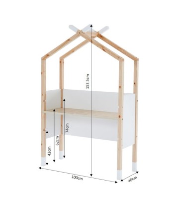 Bureau Enfant Tipi Évolutif TINY Blanc Livraison rapide