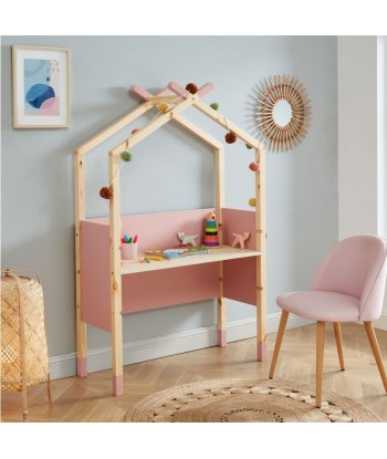 Bureau Enfant Tipi Évolutif TINY Rose soldes