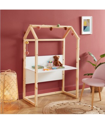 Bureau Enfant Cabane Évolutif TINY Blanc sur le site 