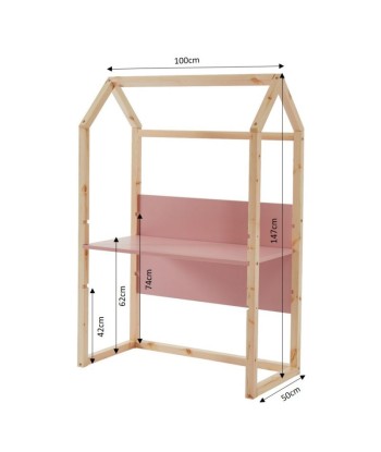 Bureau Enfant Cabane Évolutif TINY Rose hantent personnes