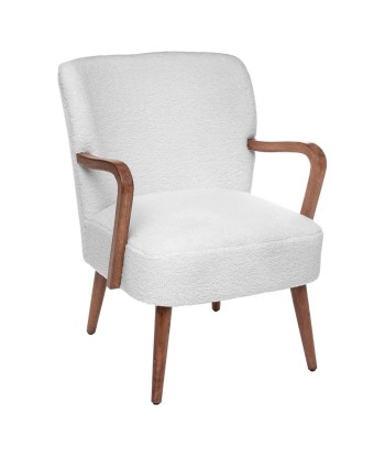 Fauteuil Bouclette Chiara Blanc Venez acheter