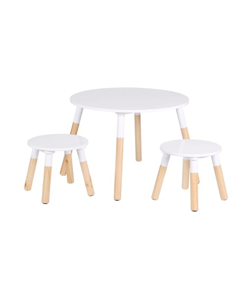 Ensemble Table Enfant Avec 2 Tabourets Blanc ouvre sa boutique