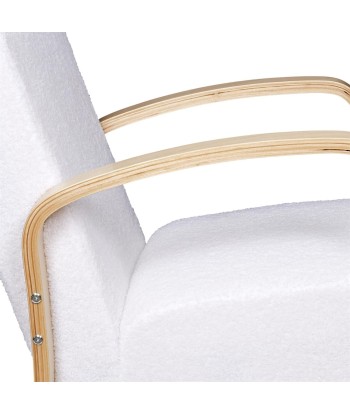 Fauteuil Bouclette Hella Blanc 50-70% off 