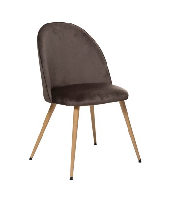 Chaise De Table En Velours Taupe Par le système avancé 