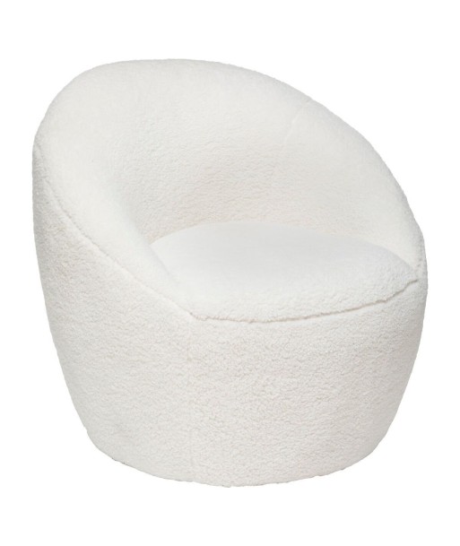 Fauteuil Romi Bouclette Blanc À commander