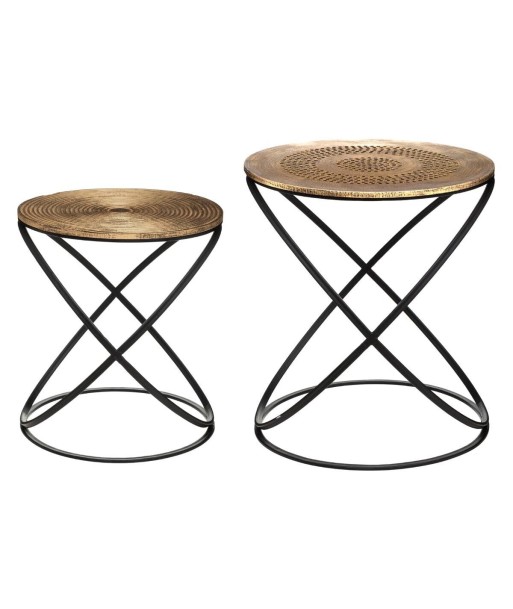 Lot De 2 Tables D'appoint Etnik Cuivre prix pour 