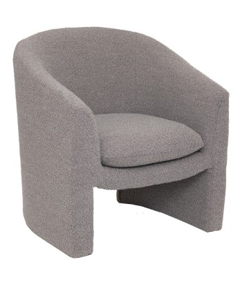 Fauteuil Kunjo Bouclette Gris le des métaux précieux