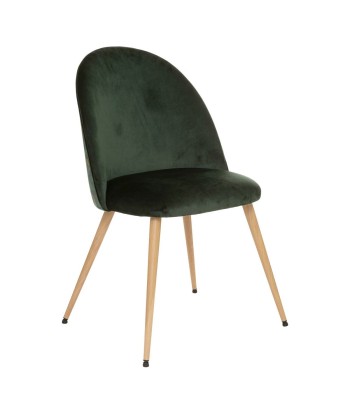 Chaise De Table Slano En Velours Vert votre restaurant rapide dans 