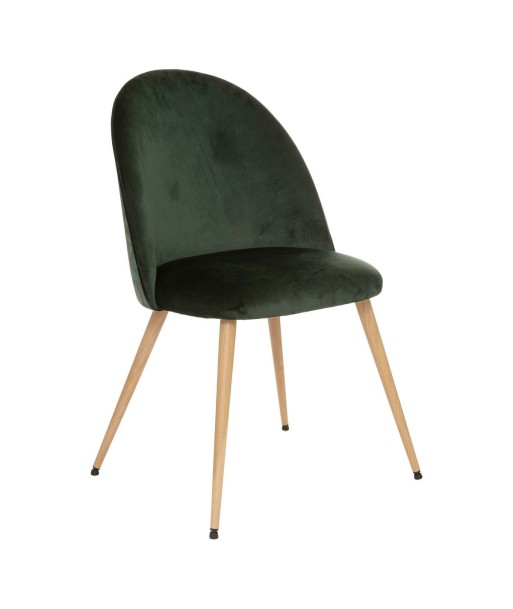 Chaise De Table Slano En Velours Vert votre restaurant rapide dans 