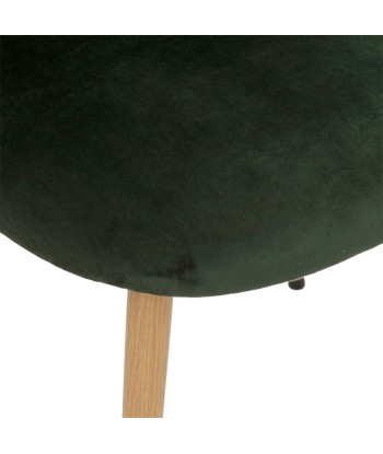 Chaise De Table Slano En Velours Vert votre restaurant rapide dans 