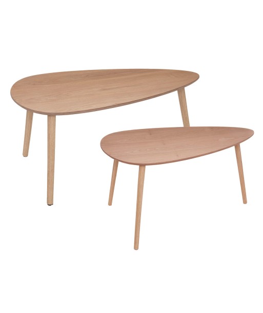 Lot De 2 Tables Basses Mileo Beige pour bénéficier 