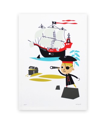 Poster chambre enfant, pirate france