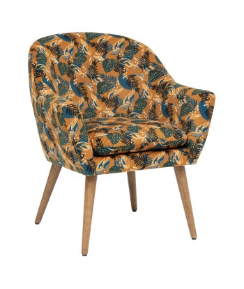 Fauteuil En Velours Sango Ocre En savoir plus