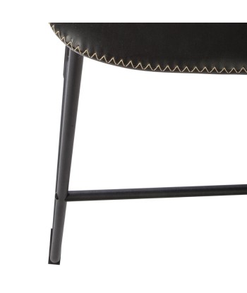 Chaise De Bar Effet Cuir Lois Noire online