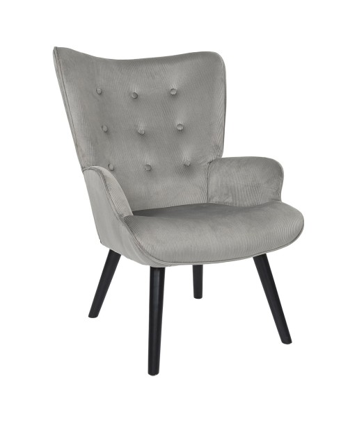 Fauteuil De Salon Giulia En Velours Gris français