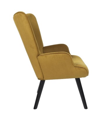 Fauteuil De Salon Giulia En Velours Jaune meilleur choix