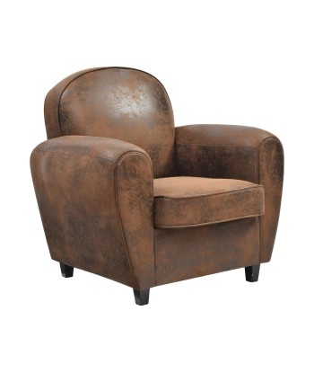 Fauteuil Club Bistrot Marron En savoir plus