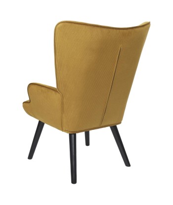 Fauteuil De Salon Giulia En Velours Jaune meilleur choix