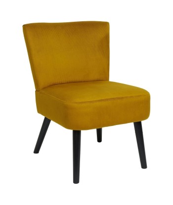 Fauteuil Crapaud En Velours Giulia Jaune de France