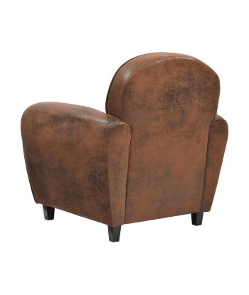 Fauteuil Club Bistrot Marron En savoir plus