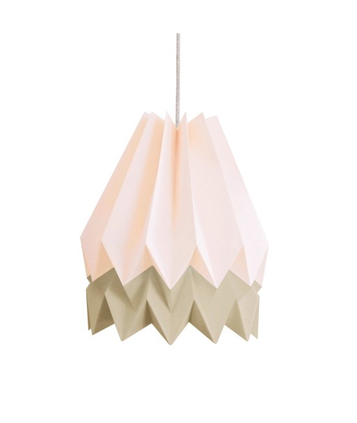 Suspension origami, rose et taupe Profitez des Offres !