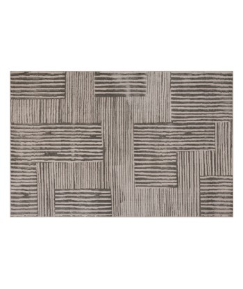 Tapis De Salon Relief Jana Gris 160x235cm pas cher 