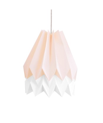 Suspension origami, rose et blanc destockage