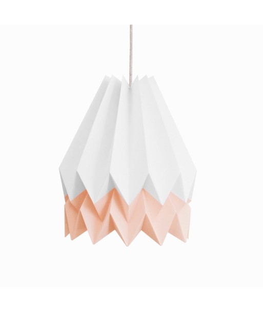 Suspension origami, blanc et rose le concept de la Pate a emporter 